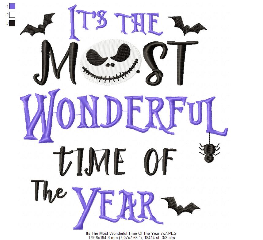 It's The Most Wonderful Time Of The Year - Fill Stitch