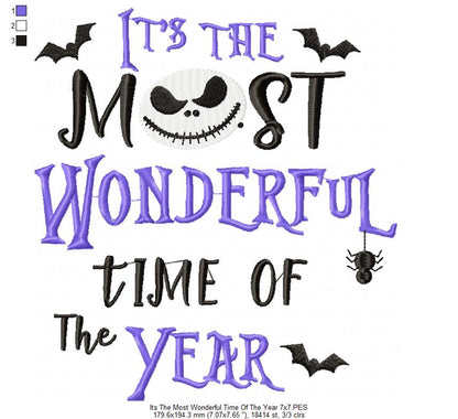 It's The Most Wonderful Time Of The Year - Fill Stitch