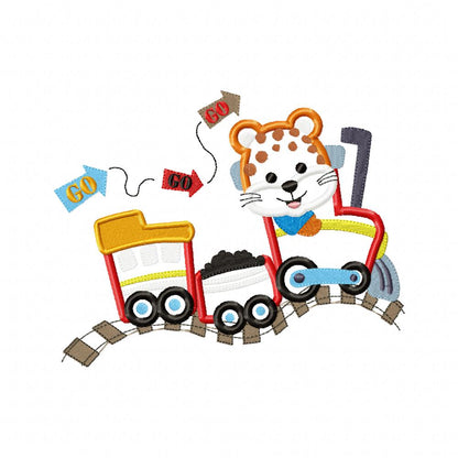 Jaguar Driving a Coal Train - Applique