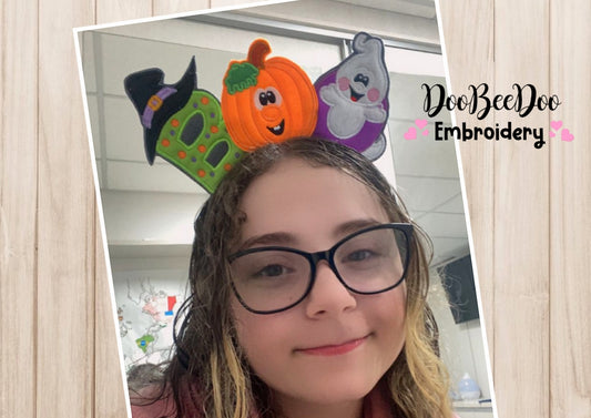 Boo Headband - ITH Project - Machine Embroidery Design