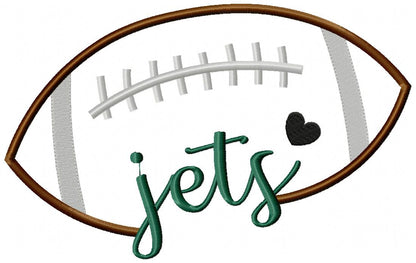 Football Jets – Satin Stitch – Machine Embroidery Design