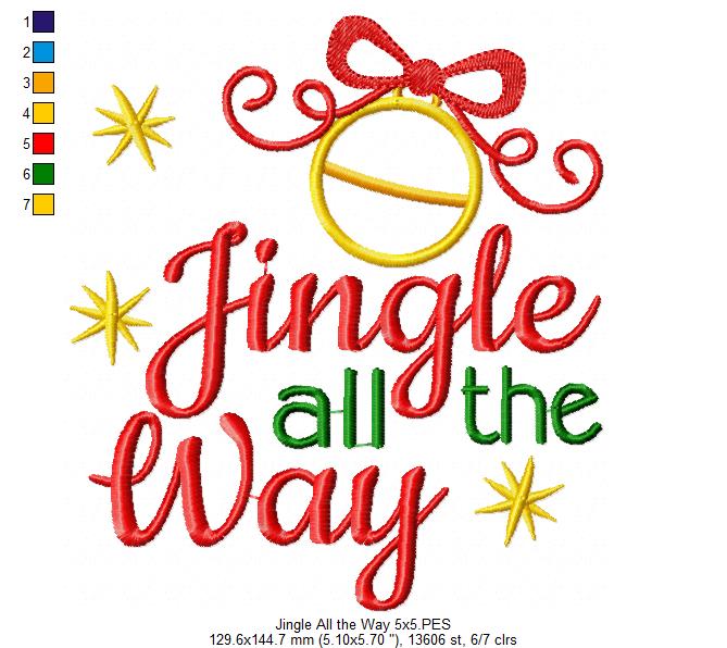 Jingle All the Way - Applique
