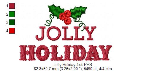 Jolly Holliday - Fill Stitch