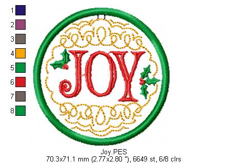 Christmas Ornaments - ITH Project - Machine Embroidery Design