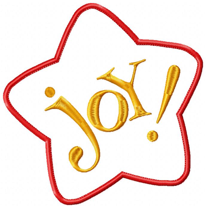 Christmas Star Joy - Applique