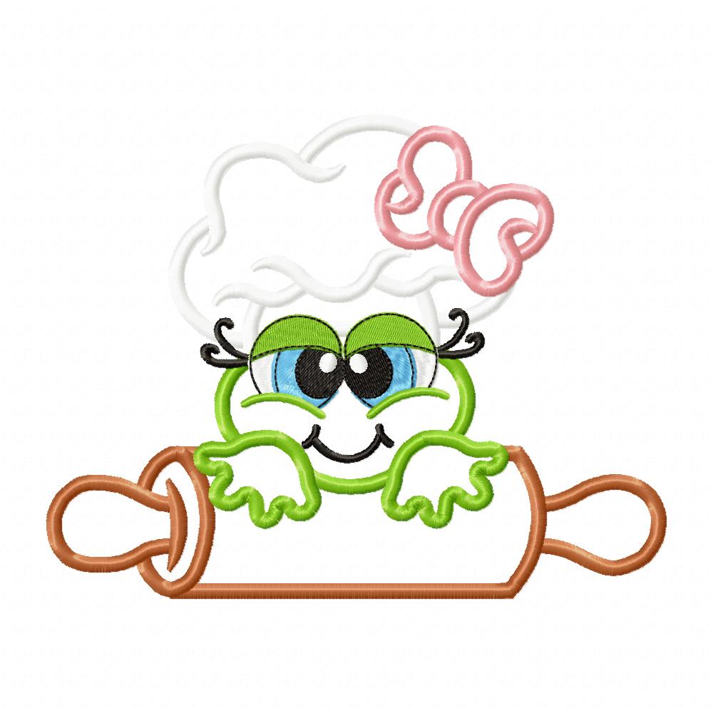 Kitchen Chef Frog - Applique