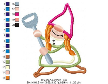 Kitchen Gnome - Applique