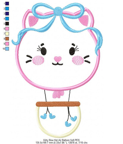 Hot Air Balloon Animals - Applique