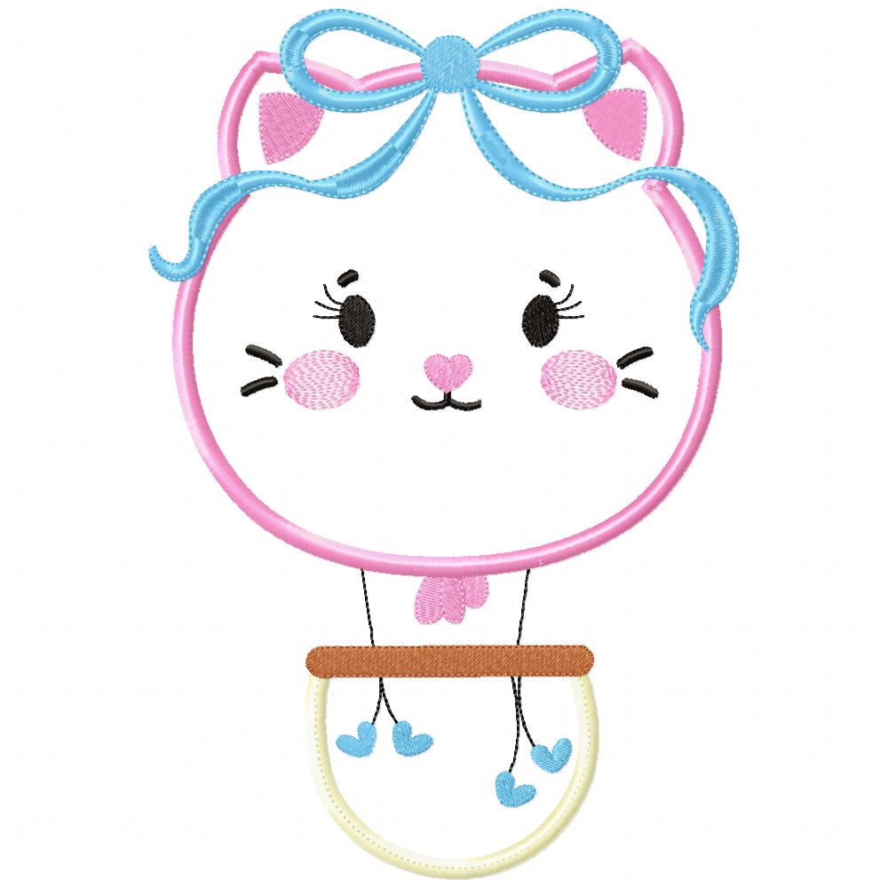 Hot Air Balloon Animals - Applique