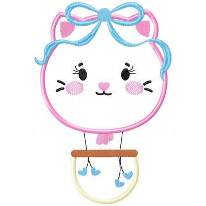 Hot Air Balloon Animals - Applique