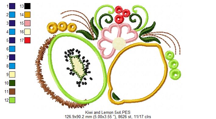 Lemon and Kiwi - Applique