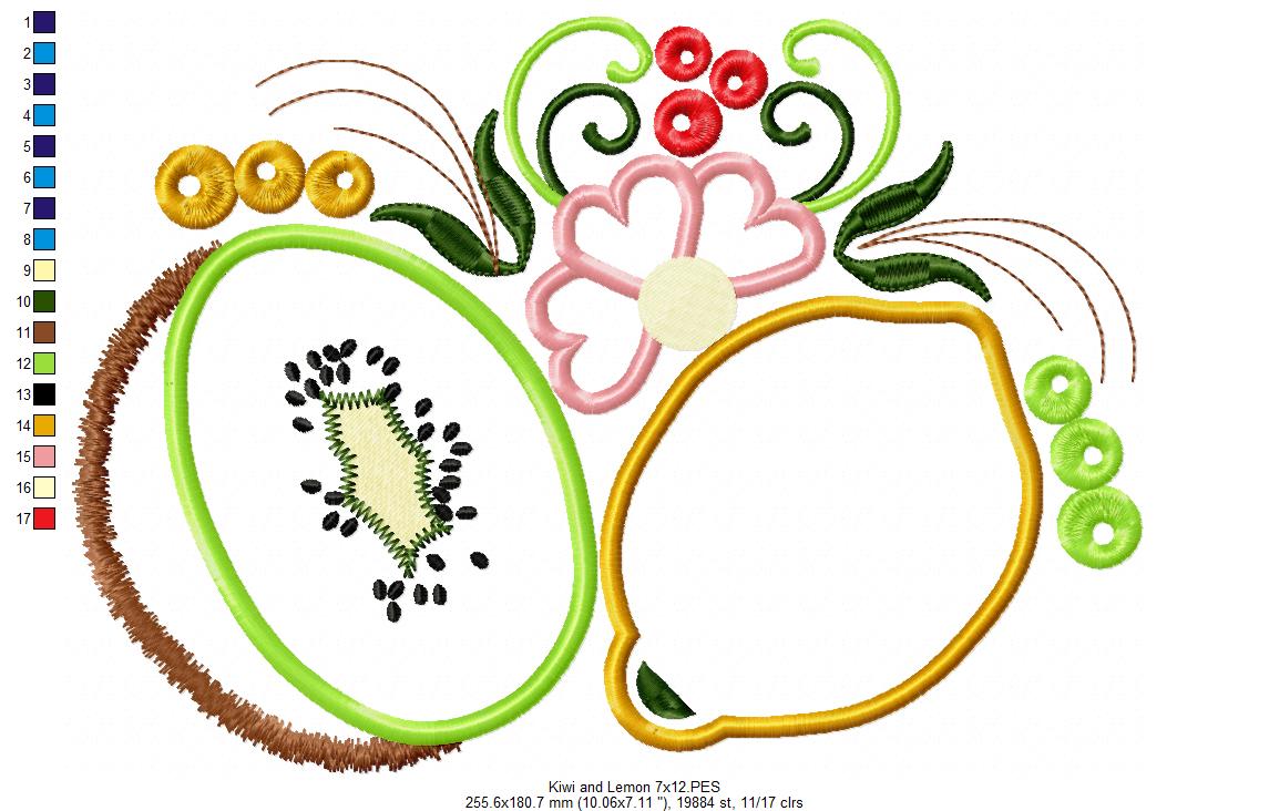 Lemon and Kiwi - Applique