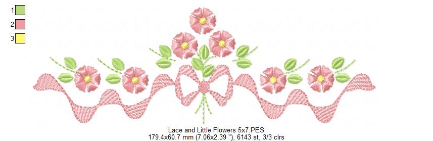 Lace and Little Flowers - Fill Stitch