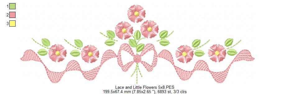 Lace and Little Flowers - Fill Stitch
