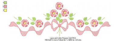 Lace and Little Flowers - Fill Stitch