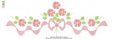 Lace and Little Flowers - Fill Stitch
