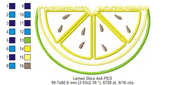 Lemon Slice lemonade - Applique