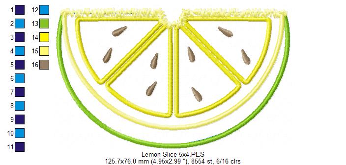 Lemon Slice lemonade - Applique