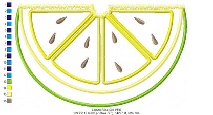 Lemon Slice lemonade - Applique