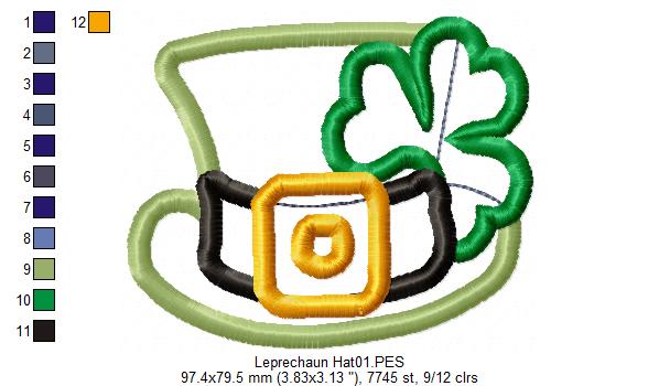 Leprechaun Hat - Applique