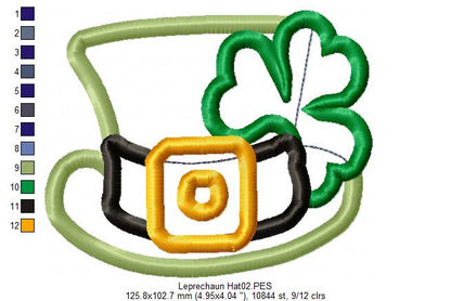 Leprechaun Hat - Applique
