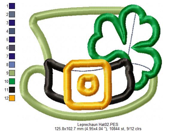 Leprechaun Hat - Applique