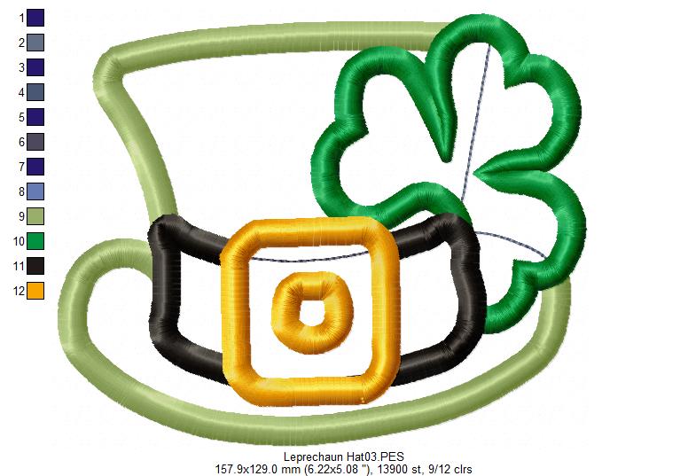 Leprechaun Hat - Applique