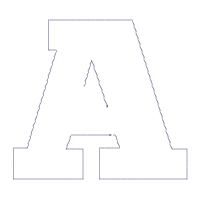 Monogram A Spider Web Letter A - Applique