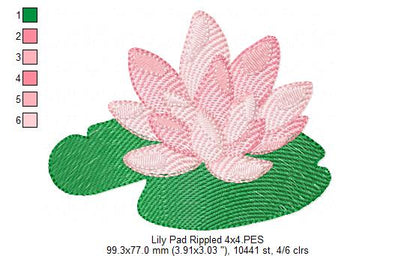 Lily Pad - Rippled Stitch