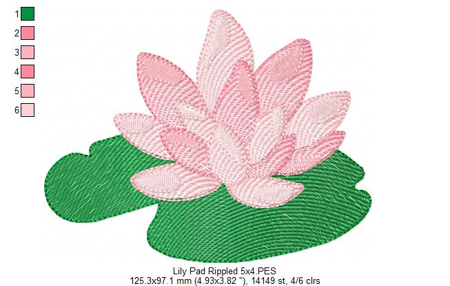 Lily Pad - Rippled Stitch