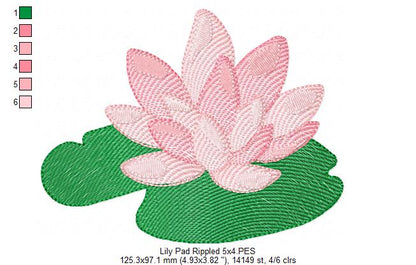 Lily Pad - Rippled Stitch