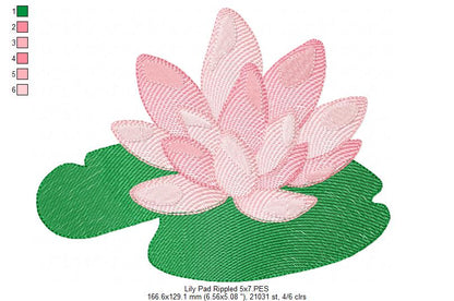 Lily Pad - Rippled Stitch