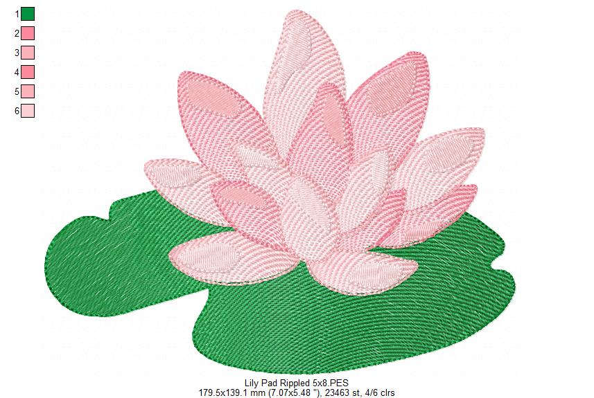 Lily Pad - Rippled Stitch
