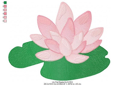 Lily Pad - Rippled Stitch
