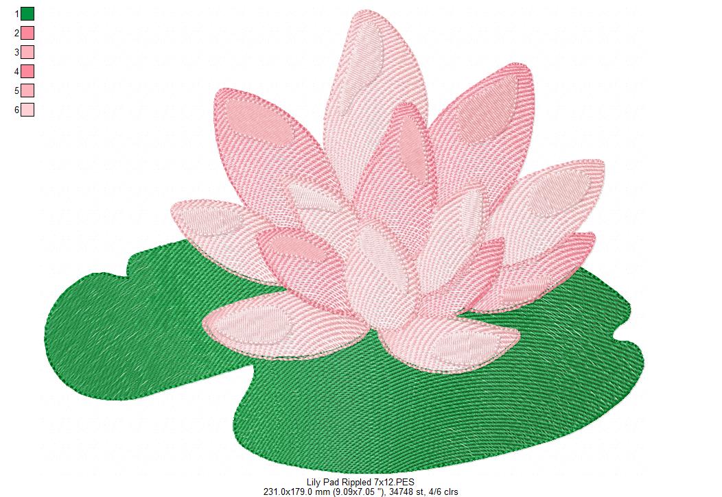 Lily Pad - Rippled Stitch