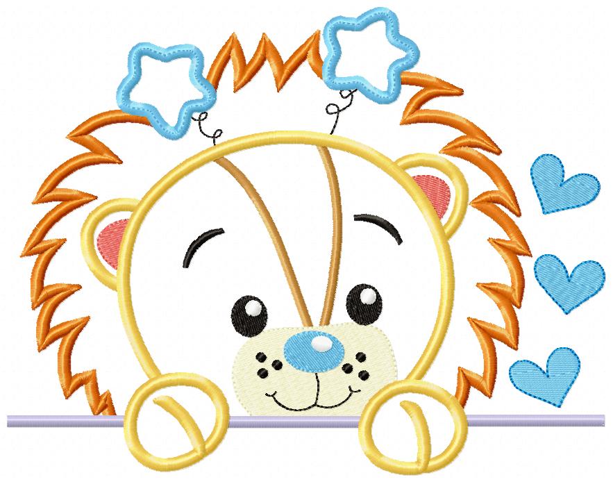 Baby Lion Boy - Applique Embroidery