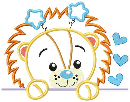 Baby Lion Boy - Applique Embroidery