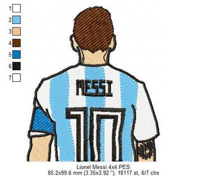 Lionel Messi - Fill Stitch