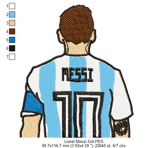 Lionel Messi - Fill Stitch