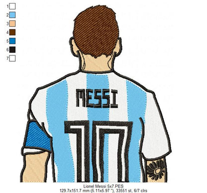 Lionel Messi - Fill Stitch