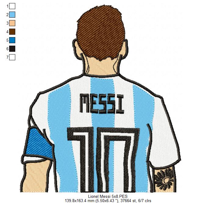 Lionel Messi - Fill Stitch