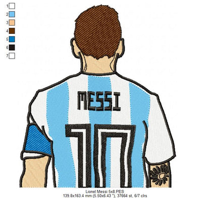 Lionel Messi - Fill Stitch