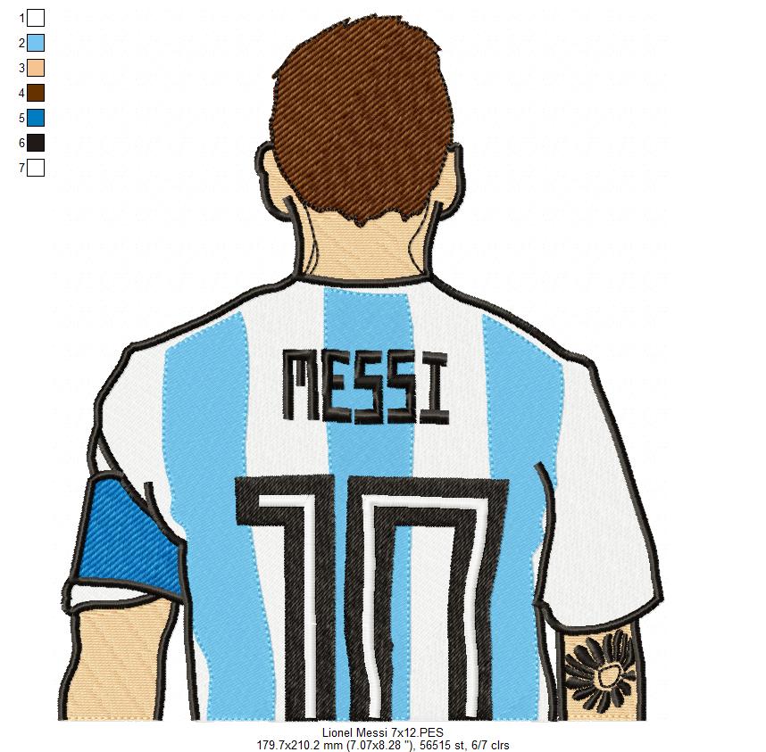 Lionel Messi - Fill Stitch