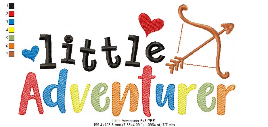 Little Adventurer - Fill Stitch