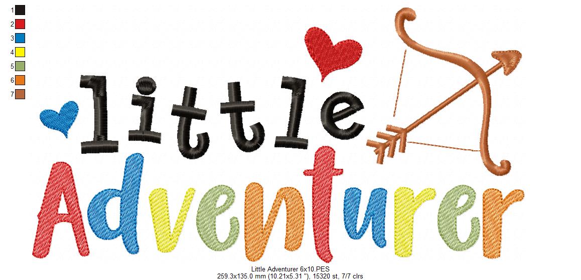 Little Adventurer - Fill Stitch