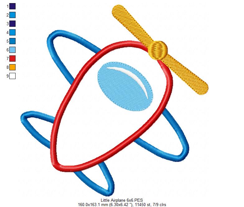 Little Airplane - Applique