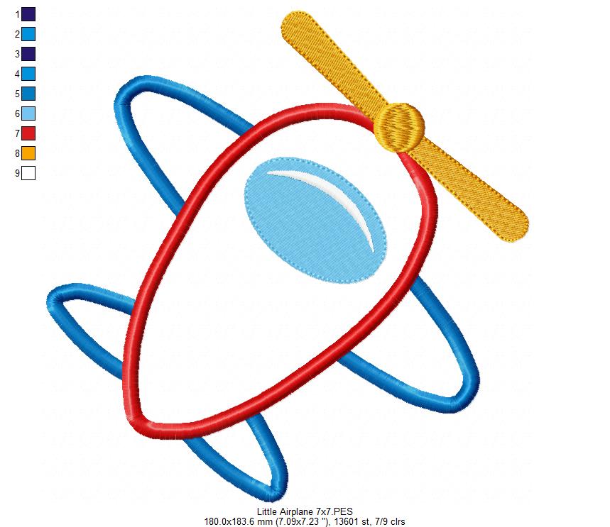 Little Airplane - Applique