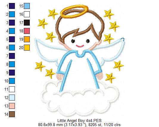 Little Angel Boy - Applique