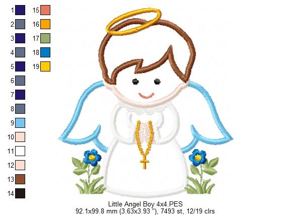 Little Angel Boy - Applique