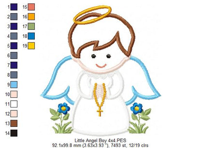 Little Angel Boy - Applique
